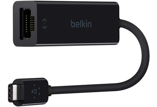 Adaptador Rede Gigabit Usb-c Belkin F2cu040btblk Macbook  Pc