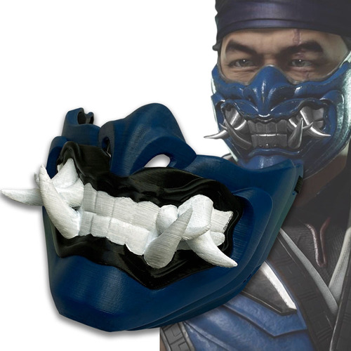 Mascara Sub Zero Samurai - Mortal Kombat Impresion 3d Ktsr