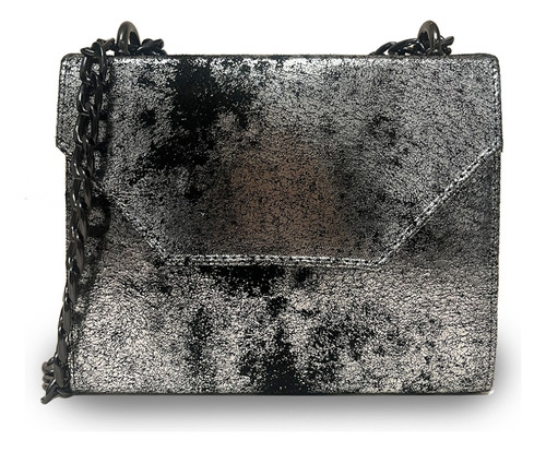 Bolsa Clutch Minibag Metalica