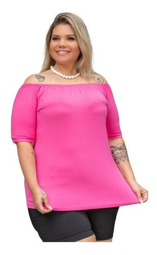 Blusinha Ciganinha Ombro A Ombro Plus Size Mazal