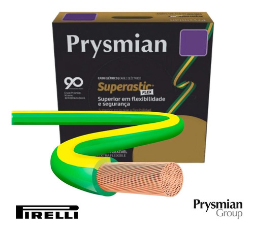 Fio Flexivel Prysmian 10mm 750v 100 Metros - Escolha A Cor