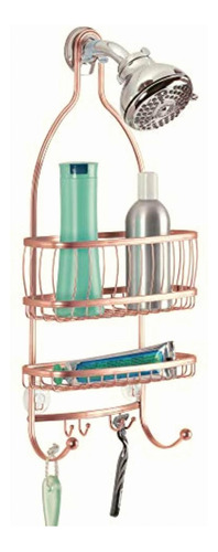 Idesign York Metal Wire Hanging Shower Caddy Rose Gold