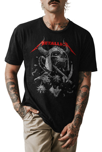 Polo Personalizado Banda Metallica Thrash Metal 004