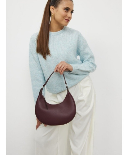 Bolso De Mano De Color Liso Con Cierre Magnético Para Axilas