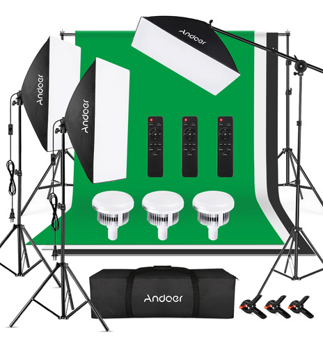 Kit Para Estudio De Fotografía Andoer