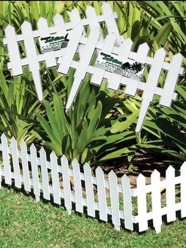 Kit 30 Cercas Plastica Decorativa Jardim Inglês 12,15m Total
