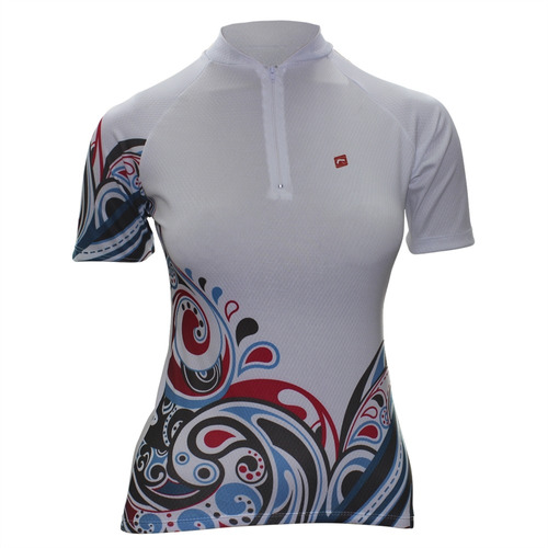 Camisa Ciclista Manga Curta Feminina Floral Ca-0078 - Barbed