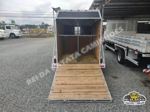 Reboque Carretinha Transporte De Cavalos 2 Eixos Semi Nova