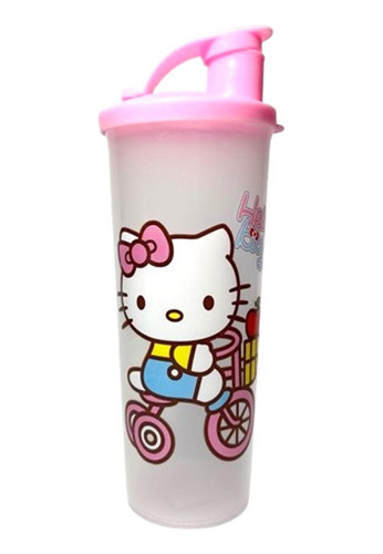 Vaso Con Tapa Hello Kitty