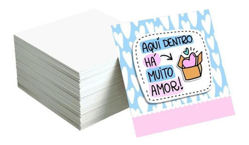 100 Mini Cartões De Agradecimento - Tags De Agradecimento