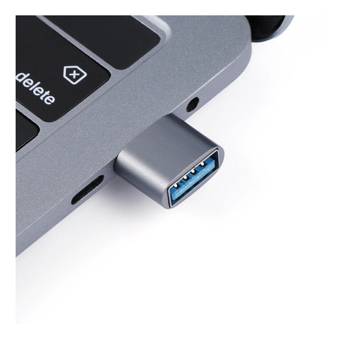 Imagen 8 de 10 de Adaptador Otg Usb Tipo C 3.1 Macho A Usb 3.0 Hembra