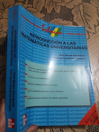 Libro Schaum Introduccion A Las Matematicas Universitarias