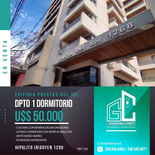 En Venta Depto De 1 Dormitorio