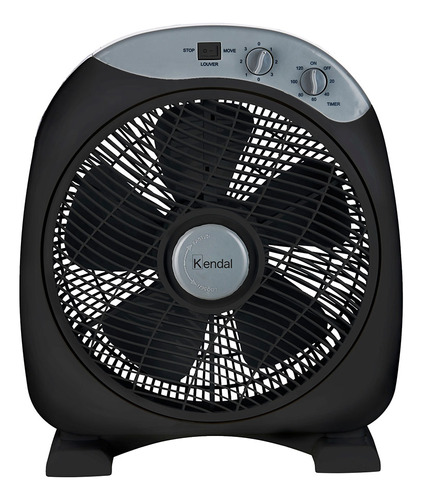 Ventilador Kendal Box 12 Kf-12b3 Negro Con Timer