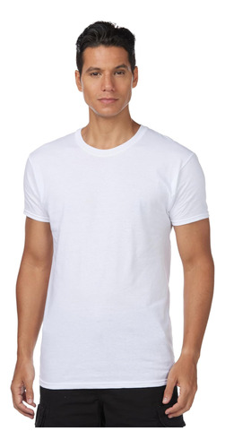 Hanes Camiseta Interior De Algodón Sin Etiqueta Para Hombre,