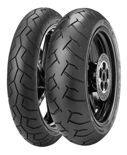 Par Pneu Moto Pirelli Diablo 160/60-17 + 120/70-17 Xj6/nc700