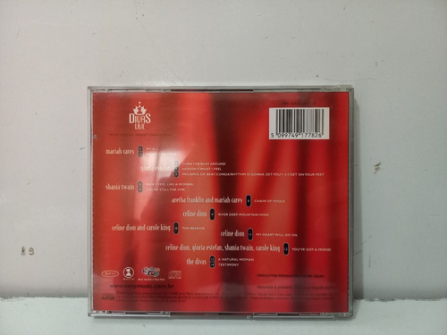 Cd Divas Live Celine Dion Gloria Estefan Shania Twain (Usado)
