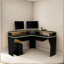 Comprar Escritorio 2 Niveles Para Monitores - Wengue \u002F Canto Verde