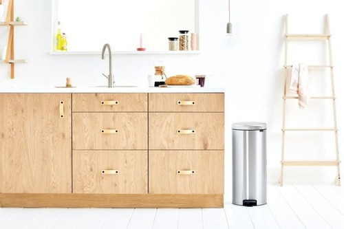 Bote De Basura New Acero Mate Gris 30 Lts Brabantia
