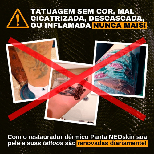 Imagem 3 de 10 de Creme Cicatrizante E Hidratante P/ Tattoo Panta Neoskin 120g