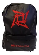 Comprar  Mochila De Cuero De Metallica Bordada Rockería Que Sea Rock