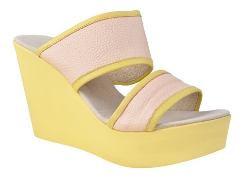 Zuecos Sandalias De Mujer De Cuero Reggae - Ferraro -
