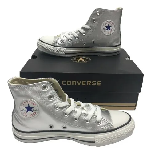 Converse Plateado Plata Santo Boda Tipo 24cm | Envío gratis