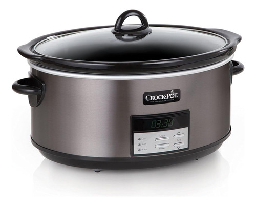 Crock-pot Olla De Cocción Lenta Programable Grande De 8 Con
