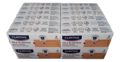 Curitas Tela Elástica Comoda Tela Elástica 24 Packs X 8 Un 