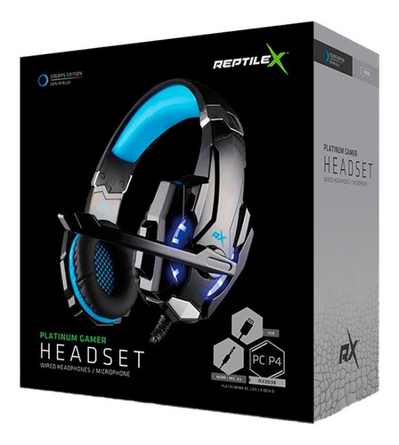 Imagen 8 de 9 de Audifonos Gamer Reptilex Platinum Pc Y Consolas Rx0038