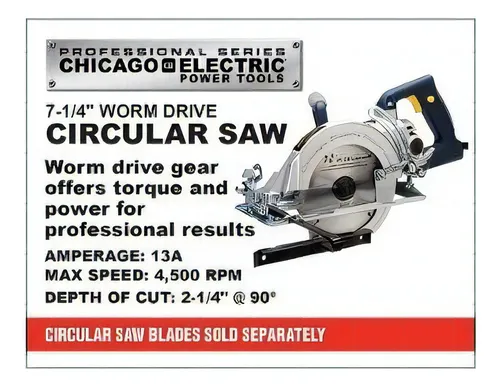 Chicago electric worm drive saw sale