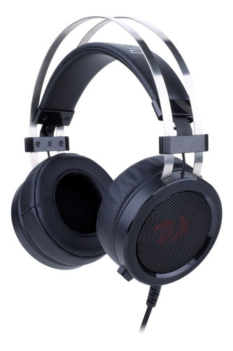 Imagem 2 de 4 de Fone de ouvido on-ear gamer Redragon Scylla preto