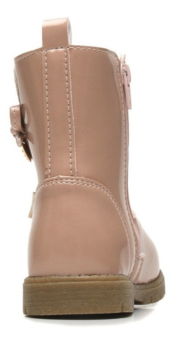 Imagem 4 de 7 de Bota Infantil Ortopasso Love Menina Verniz Rosa