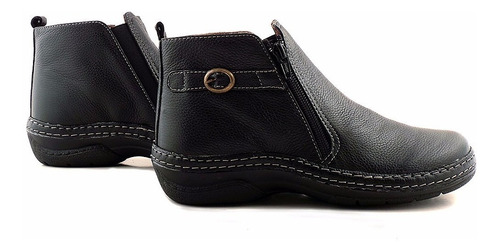 Botineta Mujer Bota Cuero Briganti Zapato Confort Mcbo24586
