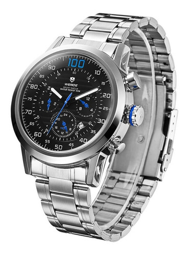 Relógio Masculino Weide Prata Wh3311-3c