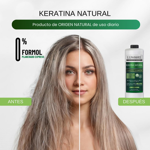 Keratina Para El Cabello Sin Formol + Shampoo Mantenimiento
