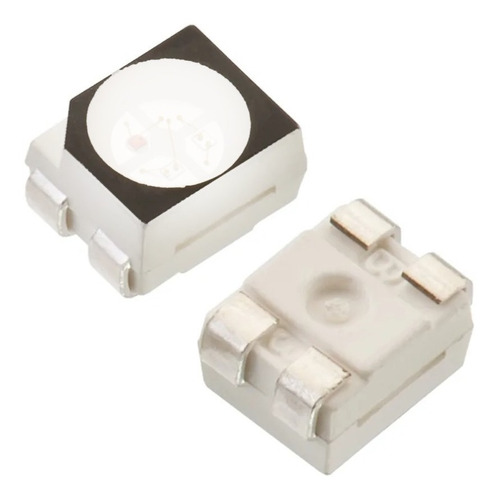 Led Smd 3528 Rgb 4 Pinos - Capa Preta - Para Painel - 5 Unid