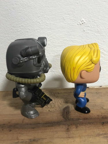 Funko Pop De Vinilo Power Armor Y Vault Boy Fallout