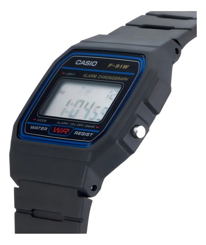 Reloj Casio Collection F-91wm-9a Hombre Color Negro