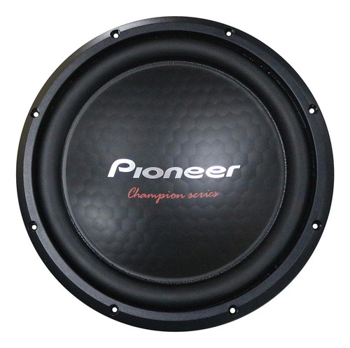 Pioneer Ts-a301s4 - Potente Subwoofer De 12 Pulgadas, Potencia Máxima De 1600 Vatios, Bobina De Voz Única De 4 Ohmios Para Un Bajo Potente
