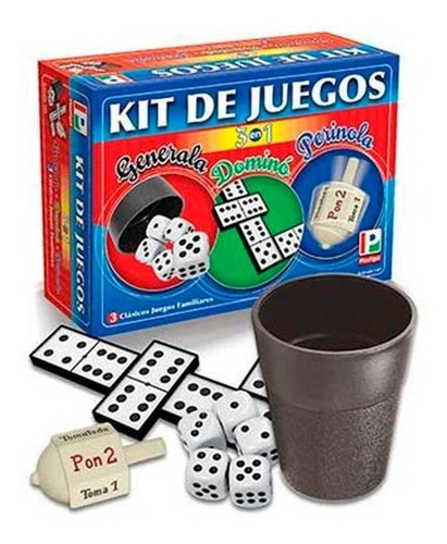 Juego De Mesa Kit De Juegos 3 En 1 Plastigal 147