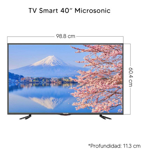 Smart TV Microsonic LEDDGSM40J1 Android TV Full HD 40" 100V/240V