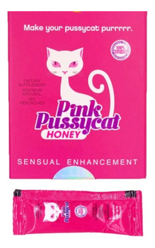 Miel Para Dama De La Gatita Rosa Pink Pussycat 12 Sobres