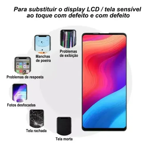 Tela Frontal Completo Compatível iPhone 13 Pro Max Jk