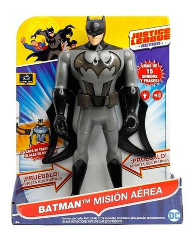 Muñeco Liga Batman Con Luz Y Frases Mattel Mundo Manias
