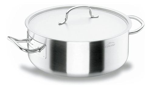 Cacerola Inox Con Tapa 36x14 14.2 Lts