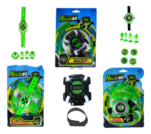 Kit Com 03 Relógios Ben 10 Onimitrix, Ominiverse E Lancador