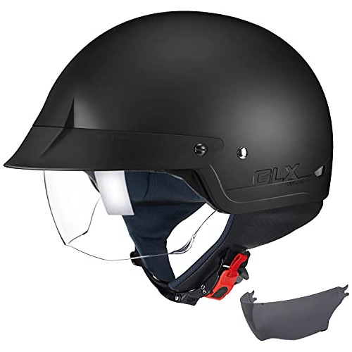 Medio Casco De Motocicleta M14 Cruiser Scooter, Tamaño...