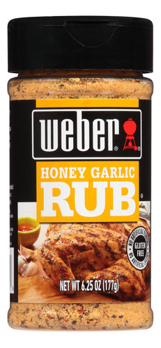 Weber Honey Ajo Rub, Coctelera De 6.25 Onzas