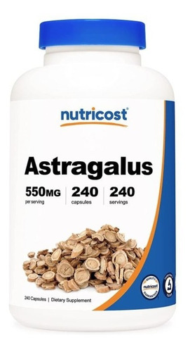 Original Nutricost Astragalus Astragalo 550mg 240cap